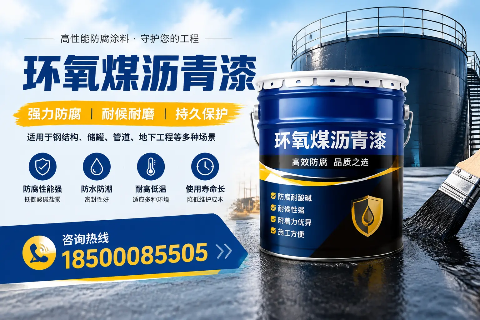 环氧煤沥青漆在工业中的应用,哈密企业的选择