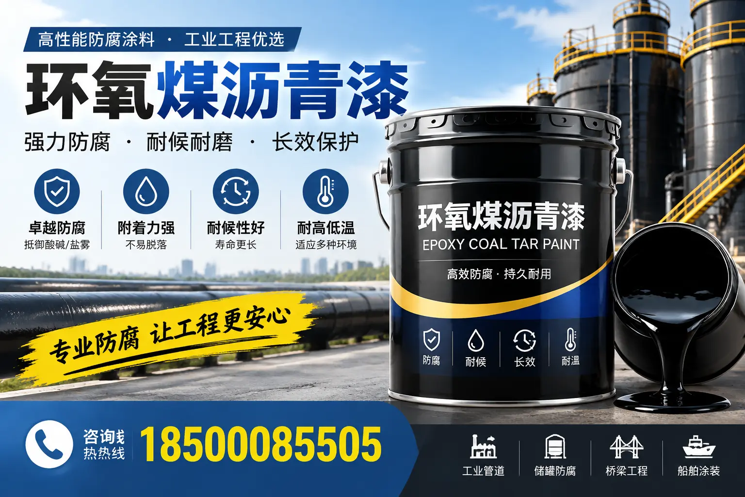 环氧煤沥青漆的施工方法与注意事项,确保在哈密顺利完成